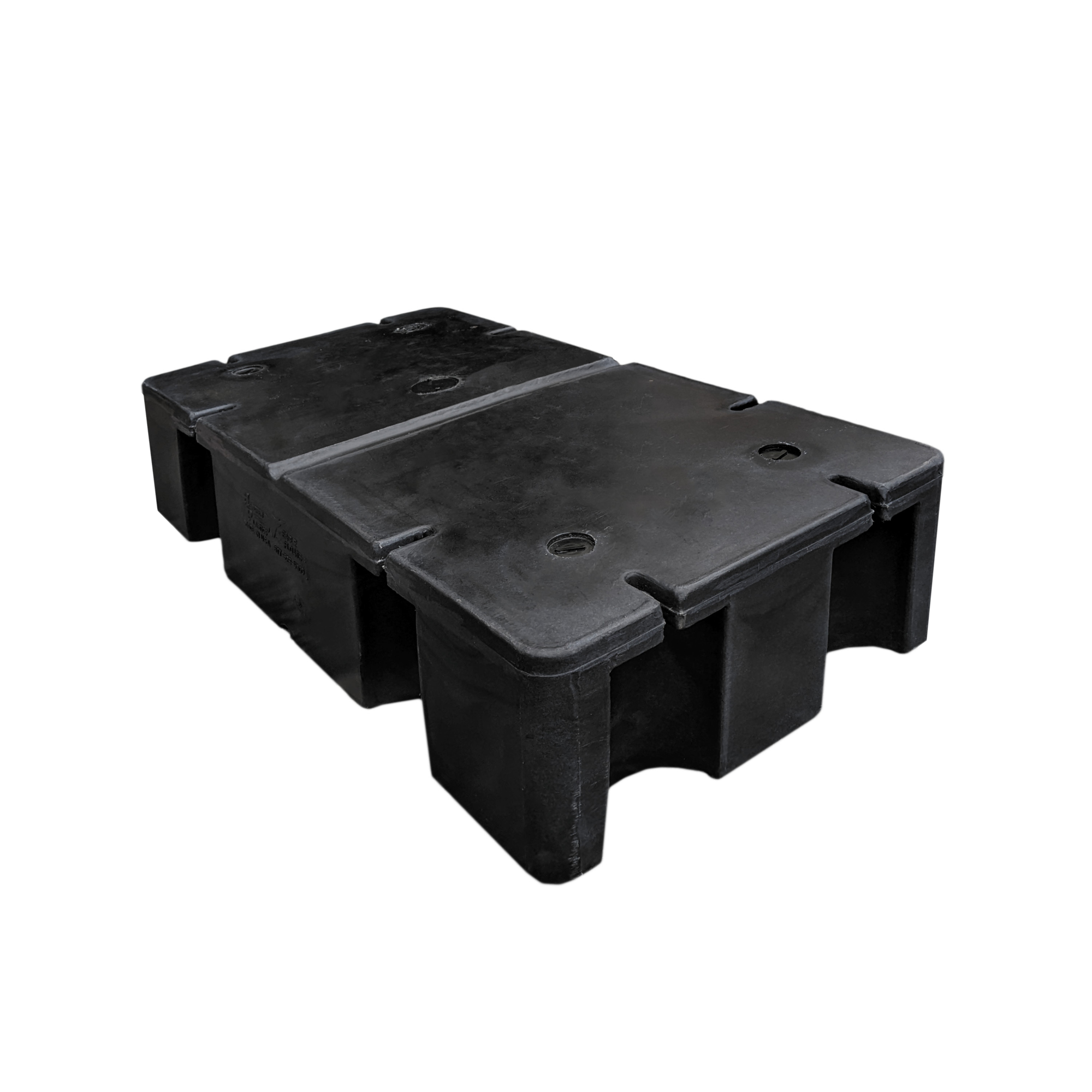 Multinautic by Eagle Floats Dock Float — 24in. x 48in. x 12in., 390 lbs. Buoyancy, Foam-Filled, Medium Freeboard, 8 Mounting Slots, Model# 14107
